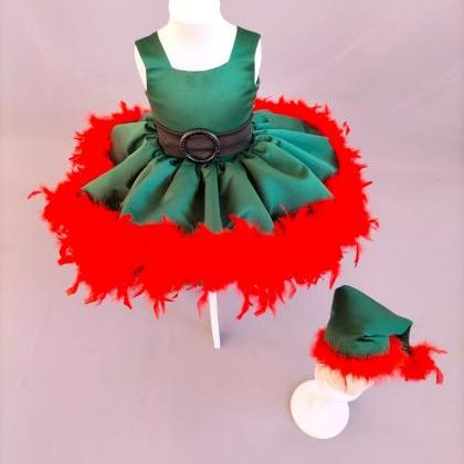 Christmas Dresses For Girls, Green Christmas Dress..